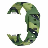 Wave siliconen band - Camouflage groen - Samsung Galaxy Watch 9 - 40mm / 44mm