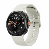 Soft siliconen band - Maat: S/M - Roomwit - Samsung Galaxy Watch 9 - 40mm / 44mm