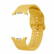 Soft siliconen band - Maat: S/M - Oker - Samsung Galaxy Watch 9 - 40mm / 44mm