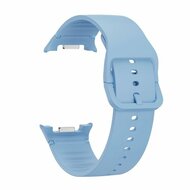 Soft siliconen band - Maat: S/M - Lichtblauw - Samsung Galaxy Watch 9 - 40mm / 44mm