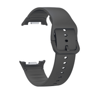 Soft siliconen band - Maat: S/M - Donkergrijs - Samsung Galaxy Watch 9 - 40mm / 44mm