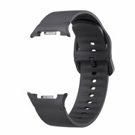 Soft siliconen band - Maat: S/M - Donkergrijs - Samsung Galaxy Watch 9 - 40mm / 44mm