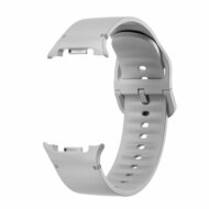 Soft siliconen band - Maat: S/M - Grijs - Samsung Galaxy Watch 9 - 40mm / 44mm