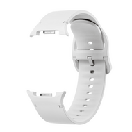 Soft siliconen band - Maat: M/L - Wit - Samsung Galaxy Watch 9 - 40mm / 44mm
