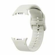 Soft siliconen band - Maat: M/L - Roomwit - Samsung Galaxy Watch 9 - 40mm / 44mm