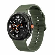 Soft siliconen band - Maat: M/L - Leger groen - Samsung Galaxy Watch 9 - 40mm / 44mm