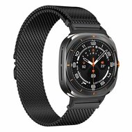 Milanese band met parachute sluiting - Zwart - Samsung Galaxy Watch 9 - 40mm / 44mm