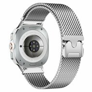 Milanese band met parachute sluiting - Zilver - Samsung Galaxy Watch 9 - 40mm / 44mm