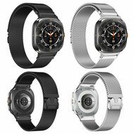 Milanese band met parachute sluiting - Zilver - Samsung Galaxy Watch 9 - 40mm / 44mm