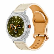 Classic leren band - Ivoor - Samsung Galaxy Watch 9 - 40mm / 44mm