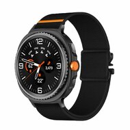 Nylon bandje met Parachute sluiting - Zwart - Samsung Galaxy Watch 9 - 40mm / 44mm