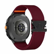Nylon bandje met Parachute sluiting - Bordeaux - Samsung Galaxy Watch 9 - 40mm / 44mm