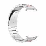 Stalen schakelband - Zilver met ros&eacute; goud - Samsung Galaxy Watch 9 - 40mm / 44mm