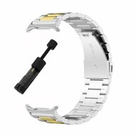 Stalen schakelband - Zilver met goud - Samsung Galaxy Watch 9 - 40mm / 44mm