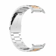 Stalen schakelband - Zilver met champagne goud - Samsung Galaxy Watch 9 - 40mm / 44mm