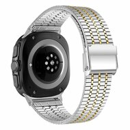 Stalen bandje - Zilver met goud - Samsung Galaxy Watch 9 - 40mm / 44mm