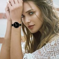 Slim fit stalen schakelband - Zwart - Samsung Galaxy Watch 9 - 40mm / 44mm