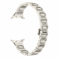Slim fit stalen schakelband - Sterrenlicht - Samsung Galaxy Watch 9 - 40mm / 44mm