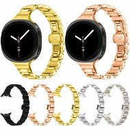 Slim fit stalen schakelband - Sterrenlicht - Samsung Galaxy Watch 9 - 40mm / 44mm