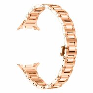 Slim fit stalen schakelband - Ros&eacute; goud - Samsung Galaxy Watch 9 - 40mm / 44mm