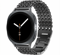 Gevlochten RVS band - Zwart - Samsung Galaxy Watch 9 - 40mm / 44mm