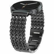 Gevlochten RVS band - Zwart - Samsung Galaxy Watch 9 - 40mm / 44mm