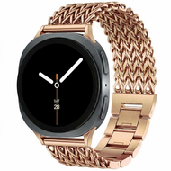 Gevlochten RVS band - Ros&eacute; / champagne goud - Samsung Galaxy Watch 9 - 40mm / 44mm