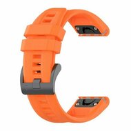 Siliconen sportbandje - Oranje - Garmin Fenix 9 / 9 pro - 47mm