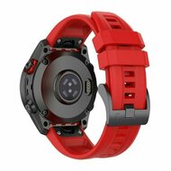 Siliconen sportbandje - Rood - Garmin Fenix 9 / 9 pro - 47mm