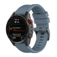 Siliconen sportbandje - Grijsblauw - Garmin Fenix 9 / 9 pro - 47mm