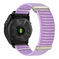 Nylon Sport Loop bandje - Paars - Garmin Fenix 9 / 9 pro - 47mm