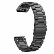 Stalen schakelband - Zwart - Garmin Fenix 9 / 9 pro - 43mm