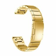 Stainless steel schakelband - Goud - Garmin Fenix 9 / 9 pro - 43mm