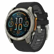 Siliconen bandje - Zwart - Garmin Fenix 9 / 9 pro - 43mm