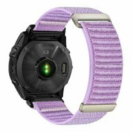 Nylon Sport Loop bandje - Paars - Garmin Fenix 9 / 9 pro - 43mm