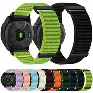 Nylon Sport Loop bandje - Lichtblauw - Garmin Fenix 9 / 9 pro - 43mm