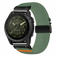 Nylon bandje met parachute sluiting - Groen - Garmin Fenix 9 / 9 pro - 43mm