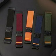 Nylon bandje met parachute sluiting - Oranje - Garmin Fenix 9 / 9 pro - 43mm