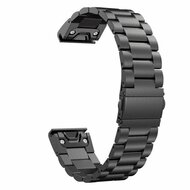 Stalen schakelband - Zwart - Garmin Fenix 9 / 9 pro - 51mm