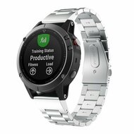 Stalen schakelband - Zilver - Garmin Fenix 9 / 9 pro - 51mm