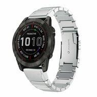 Stainless steel schakelband - Zilver - Garmin Fenix 9 / 9 pro - 51mm