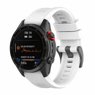 Siliconen sportbandje - Wit - Garmin Fenix 9 / 9 pro - 51mm