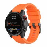 Siliconen sportbandje - Oranje - Garmin Fenix 9 / 9 pro - 51mm