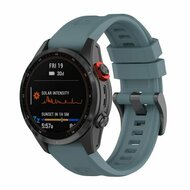 Siliconen sportbandje - Grijsblauw - Garmin Fenix 9 / 9 pro - 51mm