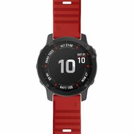Siliconen bandje - Rood - Garmin Fenix 9 / 9 pro - 51mm