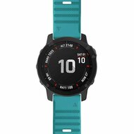 Siliconen bandje - Blauwgroen - Garmin Fenix 9 / 9 pro - 51mm