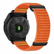 Nylon Sport Loop bandje - Oranje - Garmin Fenix 9 / 9 pro - 51mm