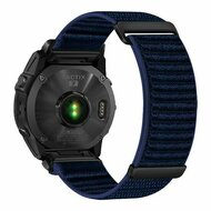 Nylon Sport Loop bandje - Donkerblauw - Garmin Fenix 9 / 9 pro - 51mm
