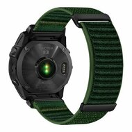 Nylon Sport Loop bandje - Donkergroen - Garmin Fenix 9 / 9 pro - 51mm