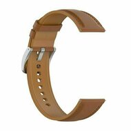 Luxe leren bandje - Lichtbruin - Huawei Watch GT 6 / GT 7 / GT 6 pro / GT 7 pro - 46mm